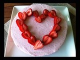 {Be my Valentine} Heart-shaped Strawberry Mousse Cake