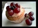 Grapes Cupcakes with Flower Arrangement