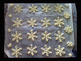 Handpipe Snowflakes for Christmas