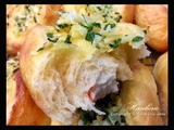 Homemade Spring Onions crab stick bread