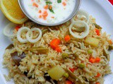 Easy vegetable biryani / How to make vegetable biryani / Simple vegetable biryani in pressure cooker recipe with step by step pictures