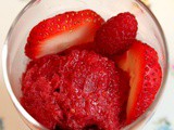 Fresh Strawberry/Raspberry Sorbet