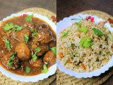 Veg Manchurian and Fried Rice Recipe - Without Frying | Restaurant Style Recipe in Lockdown