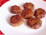 Achari Haldi/Turmeric Vegetable Galouti Kebabas