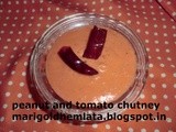 Peanut and tomato chutney/मूंगफली और टमाटर  की चटनी