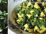 Methi ani Batata Bhaji/ Fresh Fenugreek & Potatoes