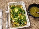 Chile Rellenos Enchiladas with Salsa Verde