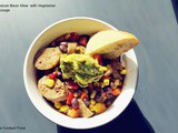 Mexican Bean Stew with Vegetarian Sausage