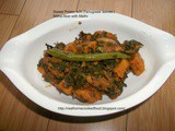 Sweet Potato with Fenugreek leaves | Mitha Aloo with Methi