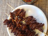 Vegan Filipino Soy Curls bbq with Dipping sauce