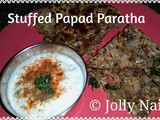 Stuffed Papad Paratha | Papad ka Paratha Recipe