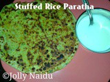 Stuffed Rice Paratha | Left-over Rice Paratha Recipe