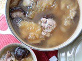 Chicken Mushroom and Fish Maw Soup