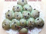 Matcha red bean buns; Christmas Tree
