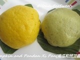Pumpkin and Pandan Xi Pan (南瓜和班兰喜粄)