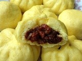 Pumpkin Bao with Char Siew filling