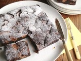 Flourless chocolate brownie with salted caramel