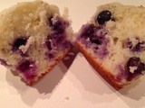 Cheater Lemon Blueberry Cake Muffins