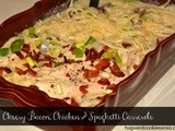 Cheesy Bacon, Chicken and Spaghetti Casserole