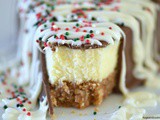 Chocolate Dipped Christmas Cheesecake Slices