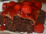 Chocolate Raspberry Snack Cake
