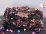 Cosmic Nutella Stuffed Chocolate Cookies