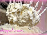 Fresh whipped cream