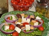 Greek Salad With Kalamata Olive Dressing