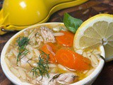 Lemon Orzo Chicken Soup with Dill