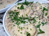 Lobster Ravioli in Sausage Cream Sauce