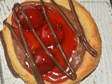 Mini Crescent Danishes with Chocolate Cheesecake & Cherries