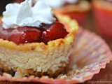 Mini Strawberry Mascarpone Cheesecakes