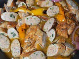 Sausage, Peppers, Onions and Chicken Skillet