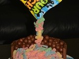 Sour Patch Kid Gravity Cake