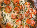 Spinach Artichoke Pesto Pizza with Shrimp