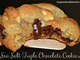 Triple Chocolate Sea Salt Cookies
