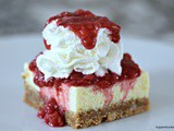 Vanilla Raspberry Cheesecake Bars
