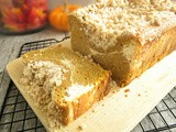 Pumpkin Steusel Bread with Cream Cheese Swirl