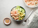 Salmon Poke Bowl Recipe (w/ Spicy Mayo & Avocado)