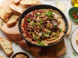 White Bean Dip w/ Garlic & Soy Mushrooms