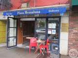Pizza at Mezzaluna in Soho, New York City, ny