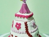 Nutella Marbled Cake - Aurora Tiered Birthday Cake 4 Abigail