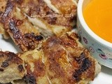 Pan Fried Chicken Chop With Lemon Sauce & abc  Soup