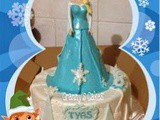 Barbie Princess Elsa cake for Tyas