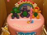 Barney Birthday cake for Kalula