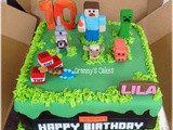 Minecraft cake for Lila