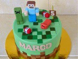 Minecraft cake for Marco