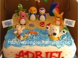 Pororo & friends in the Beach Birthday Cake for Adriel