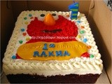 Red Velvet Cake Elmo for Rakha