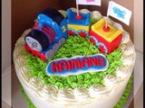 Thomas the train cake for Kaimana
